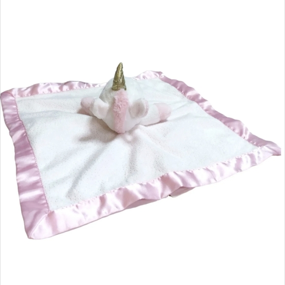Cloud Island Baby Toy Security Blanket Lovey White/Pink Unicorn Plush - Picture 2 of 7